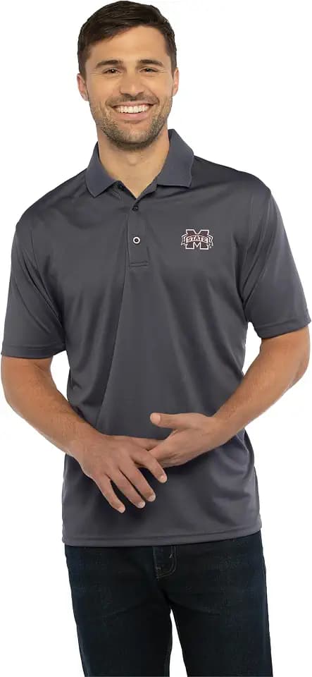 Vantage Apparel NCAA Moisture Wicking Grey Poly Men's Polo