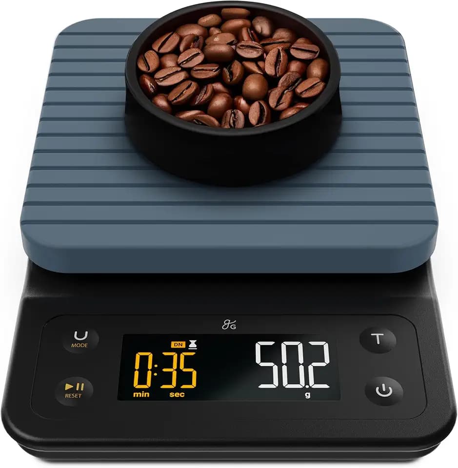 Greater Goods Coffee Scale with Timer, 0.1g Precision for Espresso & Matcha