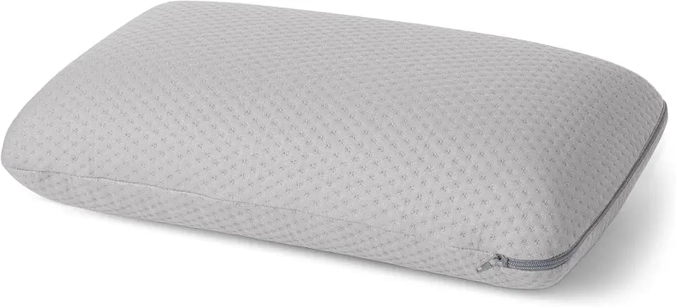 Amazon Basics Camping Pillow, Memory Foam Travel Pillow with Washable Cover