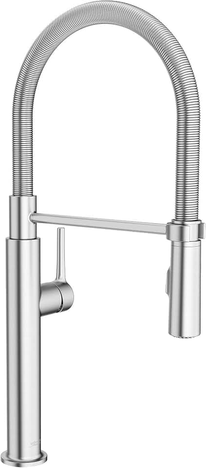 American Standard 4803350.075 Studio S Semi-Pro Kitchen Faucet with Pull-Out Sprayer Stainless Steel
