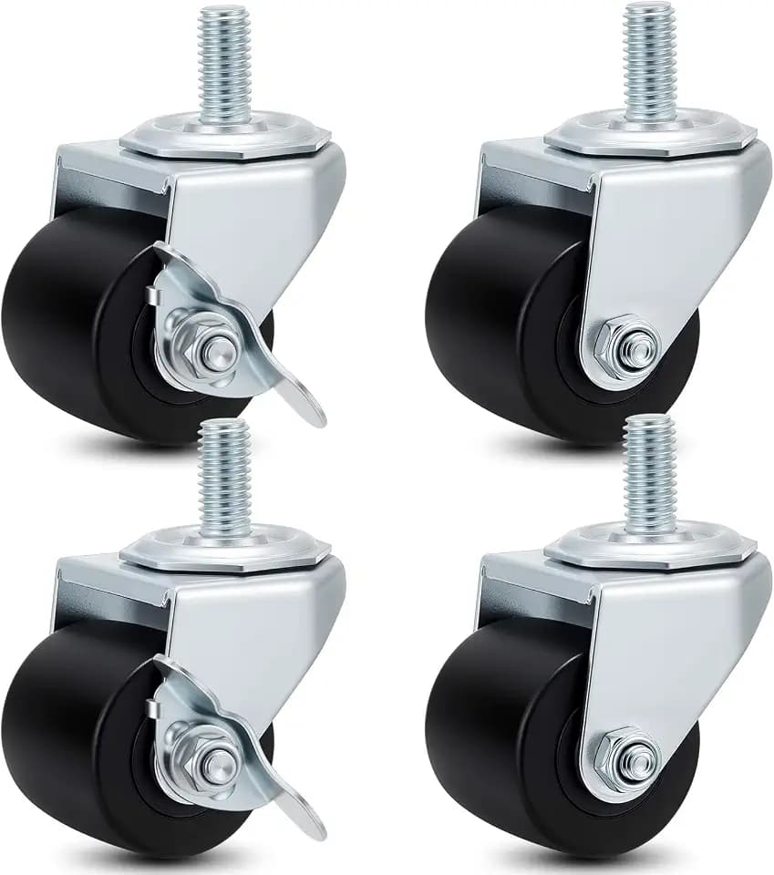 Aurelema Set of 4 2'' Low Profile Caster Wheels