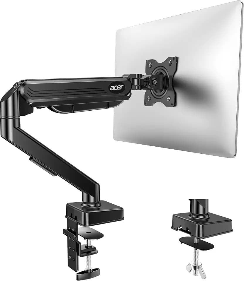 acer Monitor Halterung für 17-34 Zoll Bildschirme, Vollständig Einstellbar Gasfeder Monitor Arm Hält 9 kg, Monitorständer Höhenverstellbare mit Neigung, Schwenk & Drehfunktion, VESA 75/100 mm