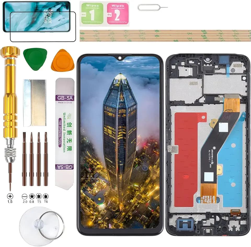 LCD-Display-Montage für ZTE Blade A34/A54, Ersatz-Set