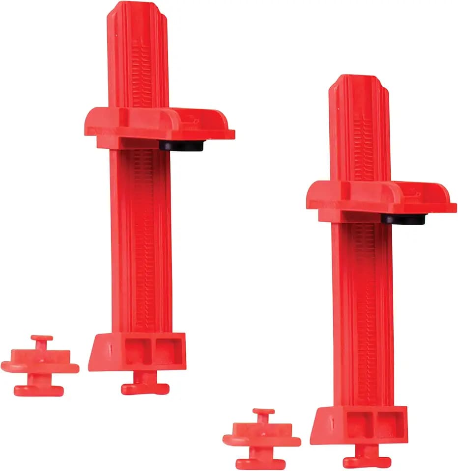Legrand OnQ AC1051-RCKH-4 Ratchet Keyhole Post Clip, Red