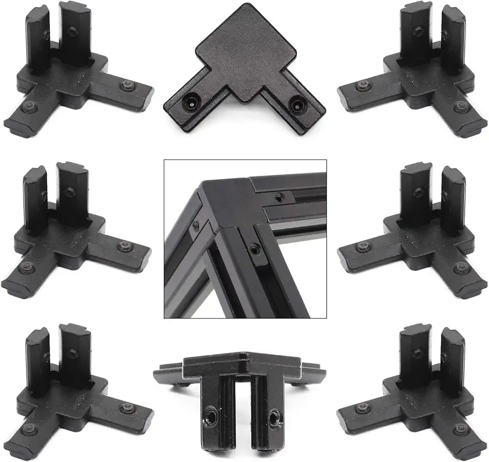 8Pcs 2020 Aluminum Extrusion Hardware Accessories Corner Brackets