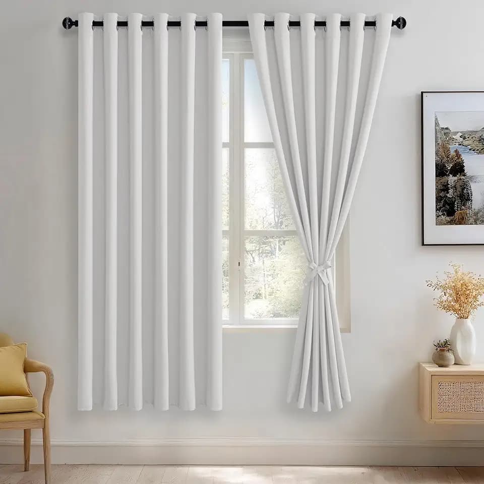 JIUZHEN Blackout Curtains for Bedroom Living Room 70 x 72 Inches Long