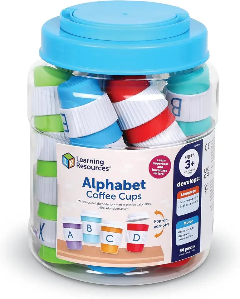 Learning Resources Alphabet Coffee Cups