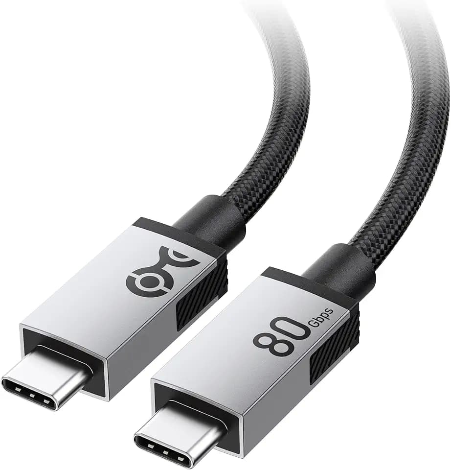 Cable Matters 80Gbps USB4 Cable, Thunderbolt 5/4 Compatible, 3.3ft / 1m