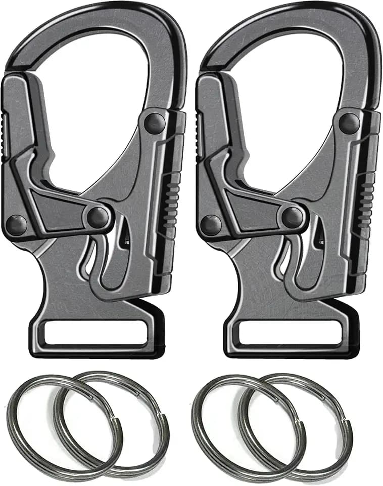Ahiller Carabiner Clip, Dual Lock Keychain for Daily Use
