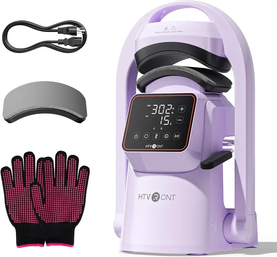 HTVRONT Auto Hat Press Machine, Hat Heat Press Machine