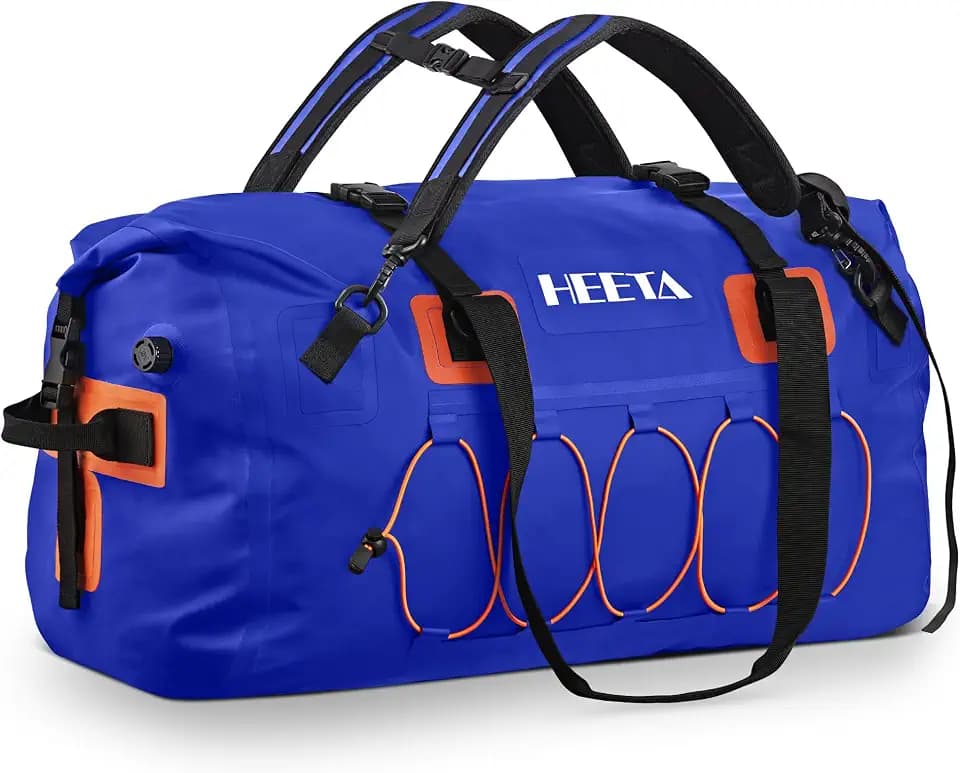 HEETA Waterproof Duffel Bag Travel Motorcycle Dry Bag Backpack 60L/80L/110L
