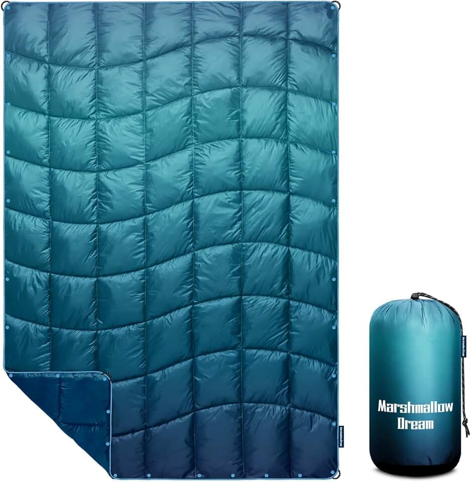 Camping Blanket Puffy Camp Blanket Large Outdoor Blanket