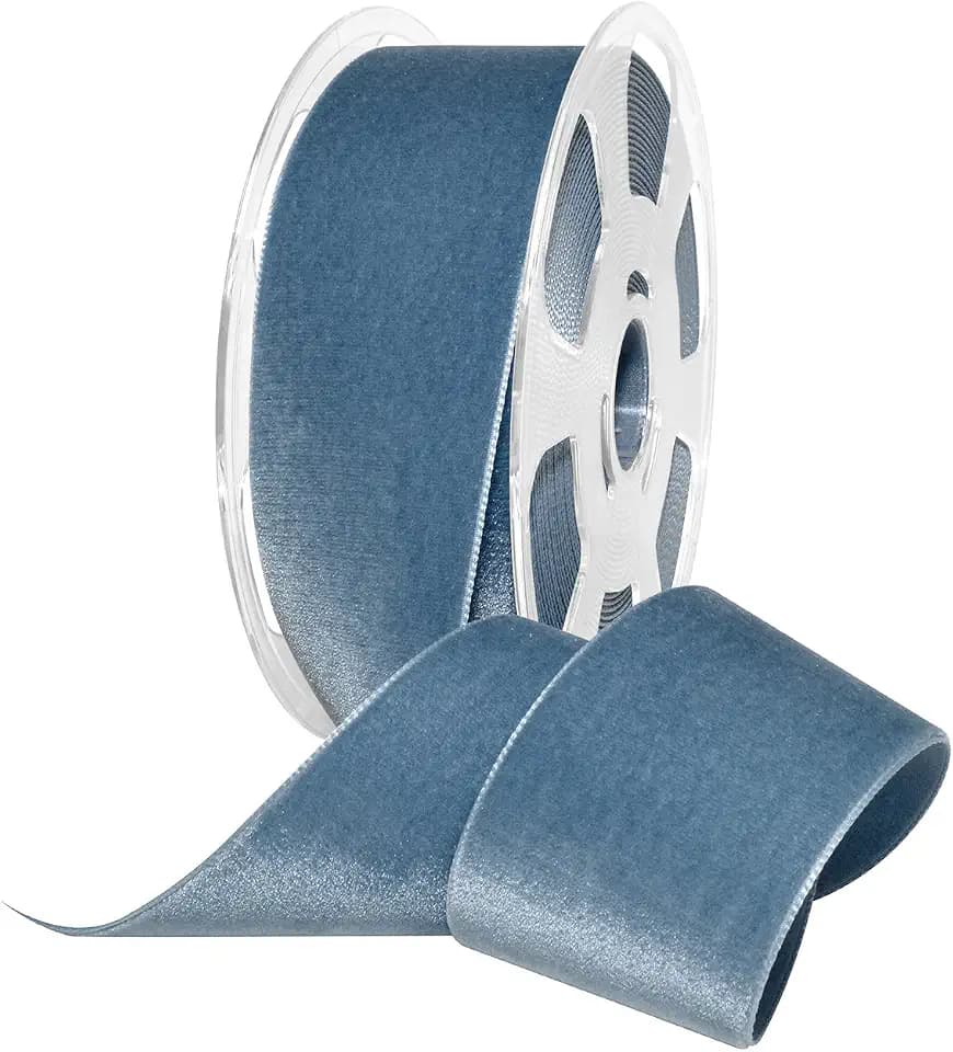 Morex Ribbon Velvet Ribbon Nylvalour, 2" x 11 Yd, Williamsburg Bl (01250/10-536)