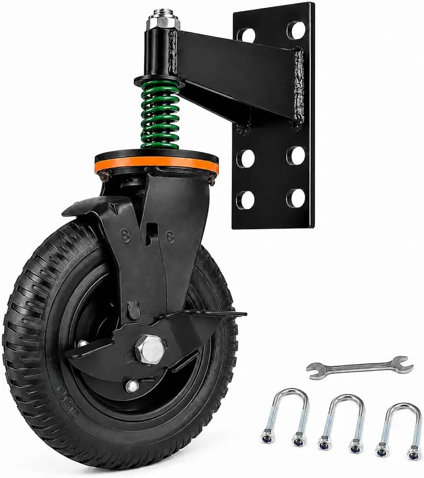 Eazy2hD Heavy Duty Gate Wheel with Brake, 8 inch Gate Wheels
