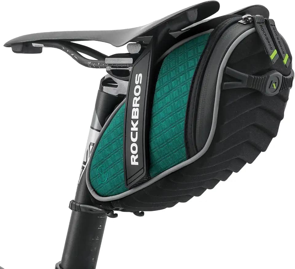 ROCKBROS Bike Saddle Bag Under Seat Bicycle Seat Bag 3D Shell for MTB/Road