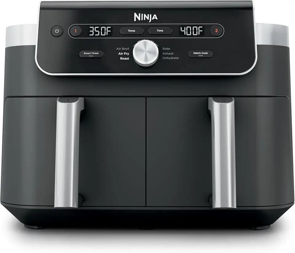 Ninja DualZone Air Fryer, 10 Qt, 6-in-1, Grey, DZ901