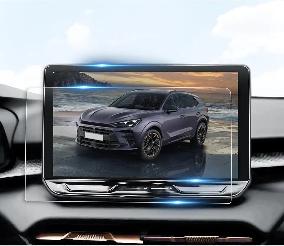 BIBIBO 12,9 Zoll Terramar Premium Displayschutzfolie, Schutzfolie kompatibel mit Cupr-a Terramar 2025 Hybrid/Plug-in Hybrid, 2 Stück, kratzfest, klar, blasenfrei