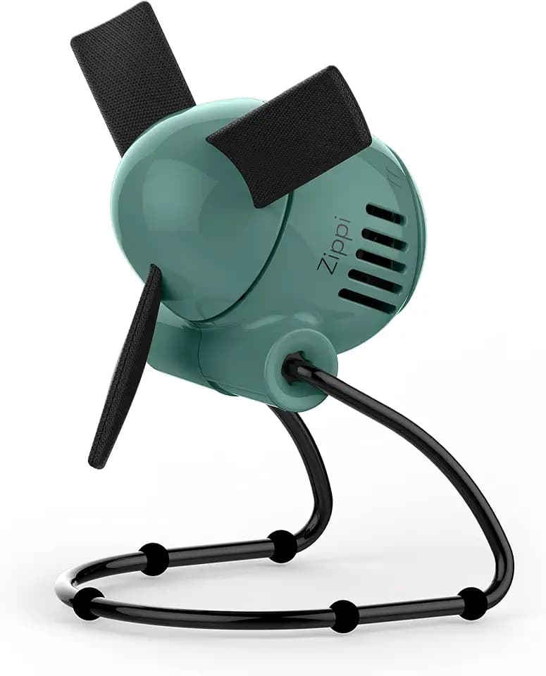 Vornado Zippi Small Personal Fan, Foldable Cooling for Desk, 2 Speed Settings, Soft Nylon Blades, Directable Airflow, Compact Design, Perfect Fan for Office and Bedroom, Multiple Color Options, Green