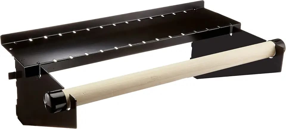 Wall Control Paper Towel Holder and Dowel Rod Pegboard Shelf Assembly for Wall Control Pegboard and Slotted Tool Board - Black