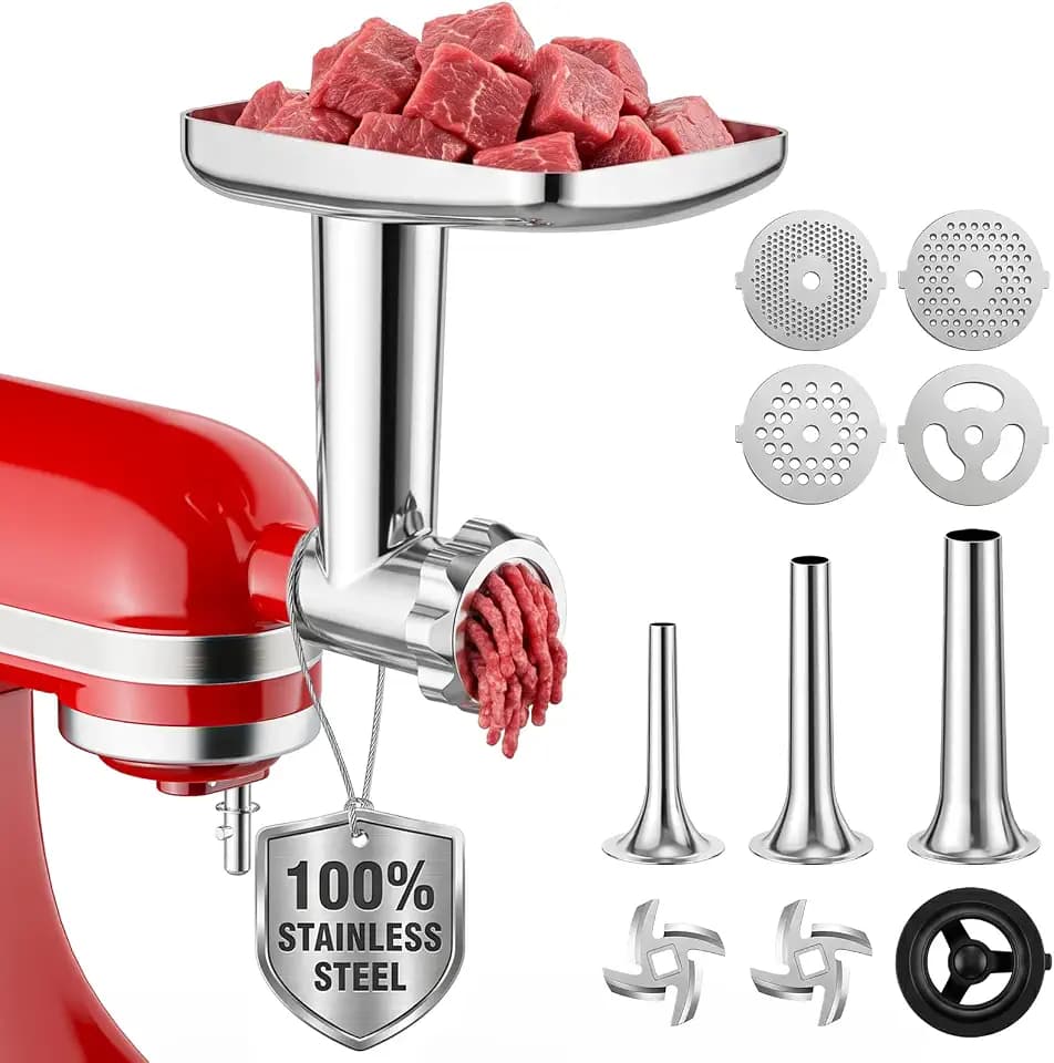 COFUN Stainless Steel Meat Grinder for KitchenAid Mixer