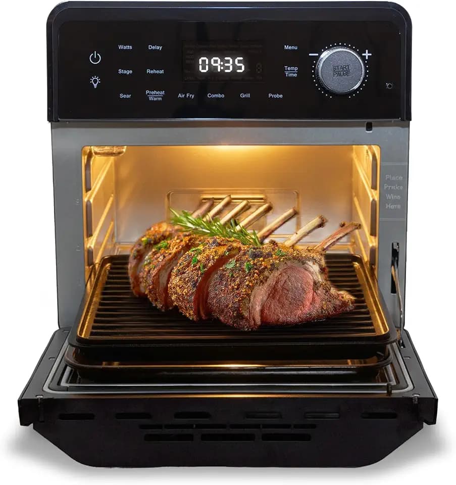 Nuwave 2026 Air Fryer Oven & Grill Combo, 2-Layer Glass Door, 150 Presets