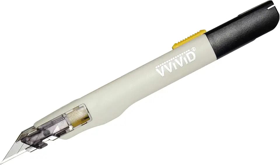 VViViD Premium Retractable Precision Balanced Multi-Use Utility Cutting Knife for Automotive Vinyl Wraps (1 Pack)