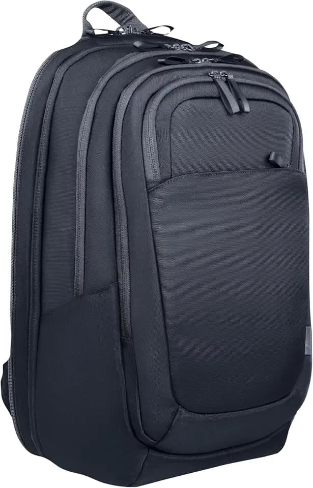 HP Travel Plus 30 L 17 Zoll Laptop-Rucksack – Wasserabweisend, Erweiterbar auf 35 L, RFID-Schutz, Gepolstertes Laptopfach, Blau-Graphit