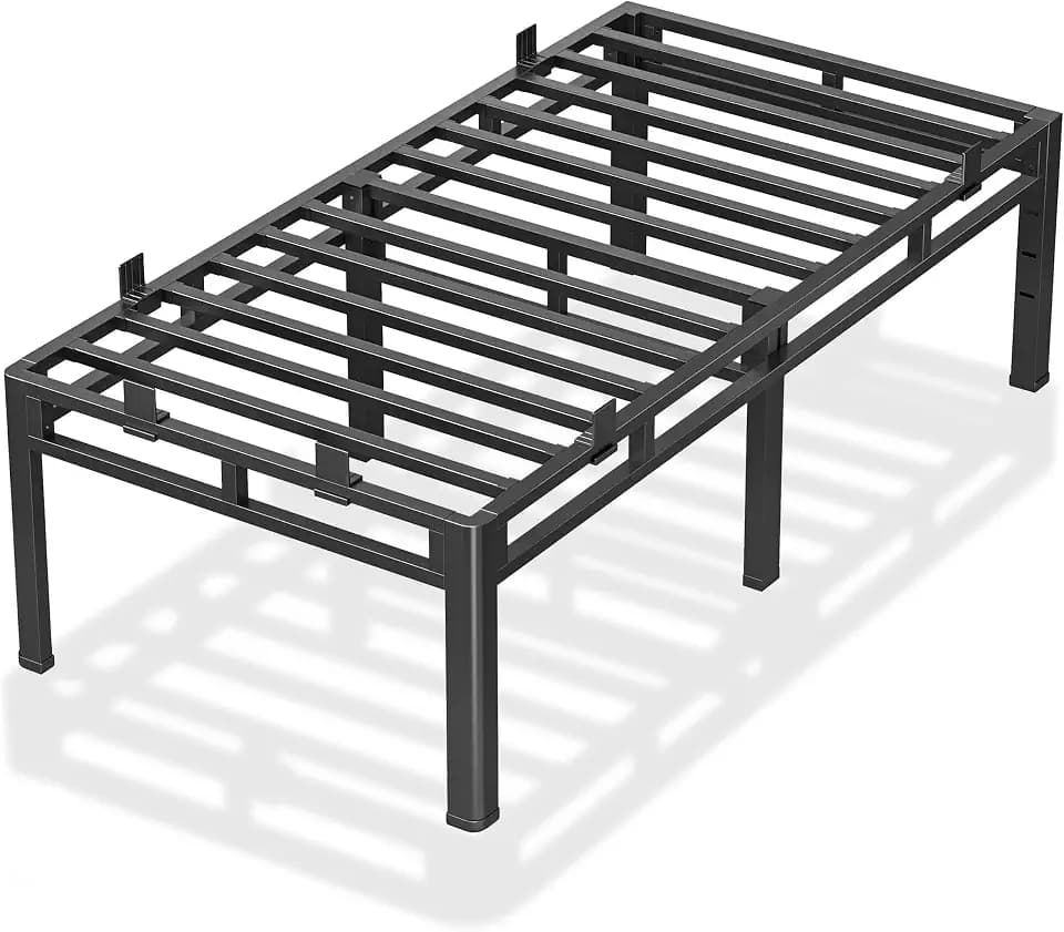 ROIL 24 Inch Twin Bed Frame Double Layer 2 in 1 Platform with Round Corner