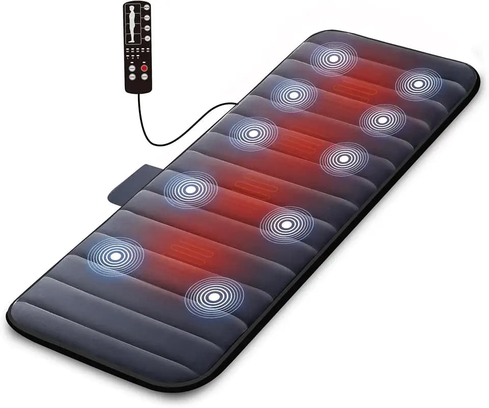 COMFIER Elektrische Massagematte mit Wärme & 10 Motoren
