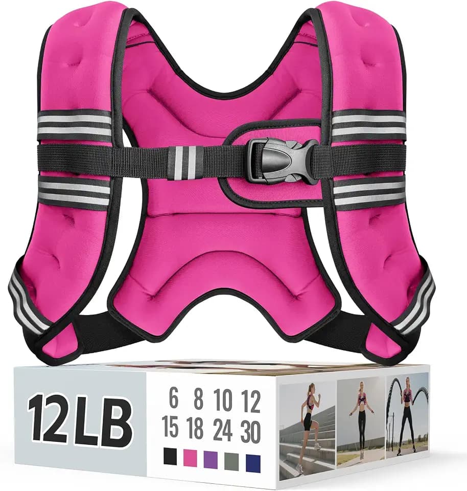 Zeerun Weighted Vest, 6/8/10/12/15/18/20/24/30LB for Men Women