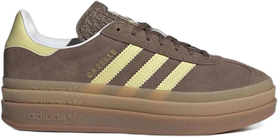 adidas Gazelle Bold Womens Sneaker (Earth Strata Powder Yellow, 8)