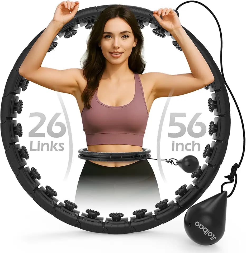JLoibao Infinity Fitness Hoop, Weighted Hula Circle for Adults Weight Loss
