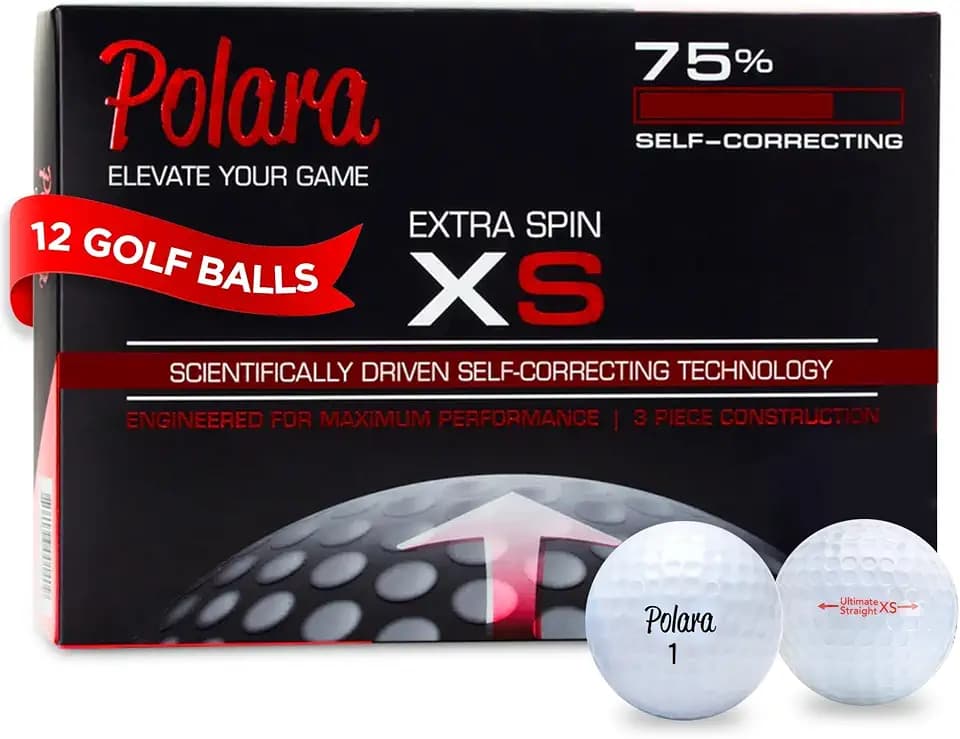 Polara Self-Correcting Golf Balls, Soft Feel, Straighter Flight