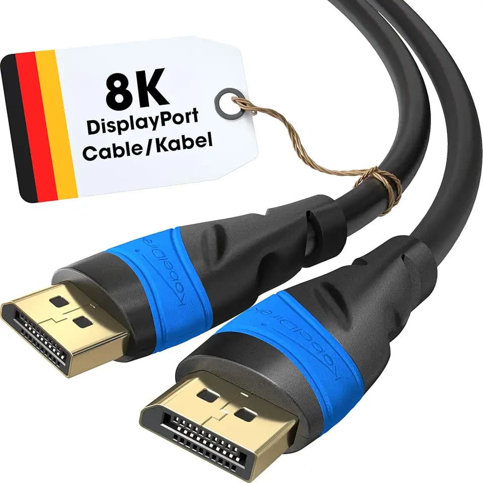KabelDirekt – 8K & 4K DisplayPort-Kabel – 3m – 8K@60Hz, 144Hz
