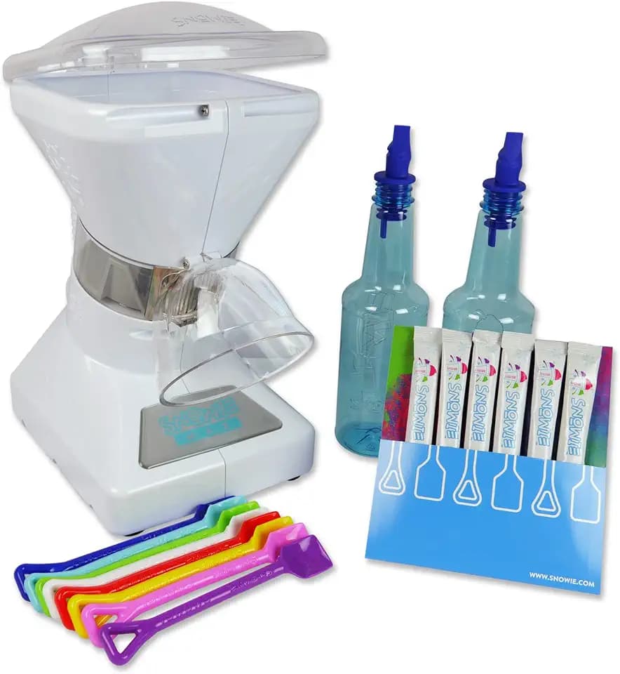 SNOWIE Little Snowie Max Snow Cone Machine (6-Stick Kit, White)
