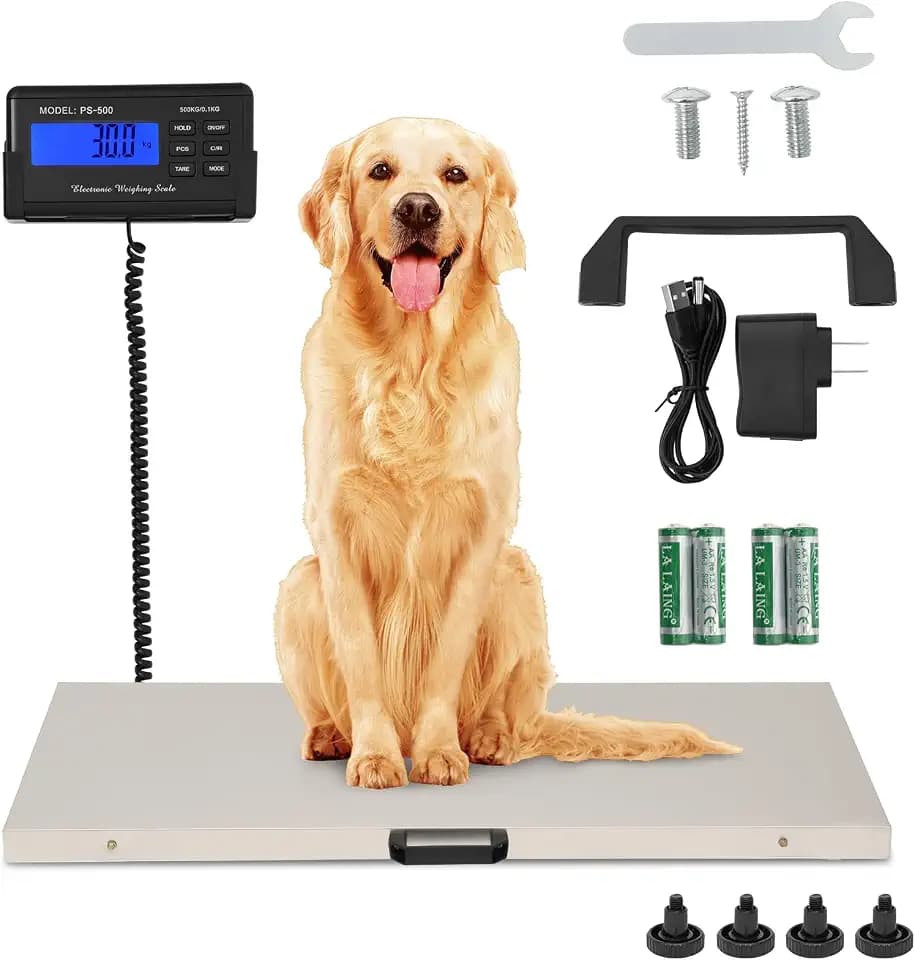 1100lb x 0.2lb Dog Weight Scale for Large Breed Precision Dog Scale