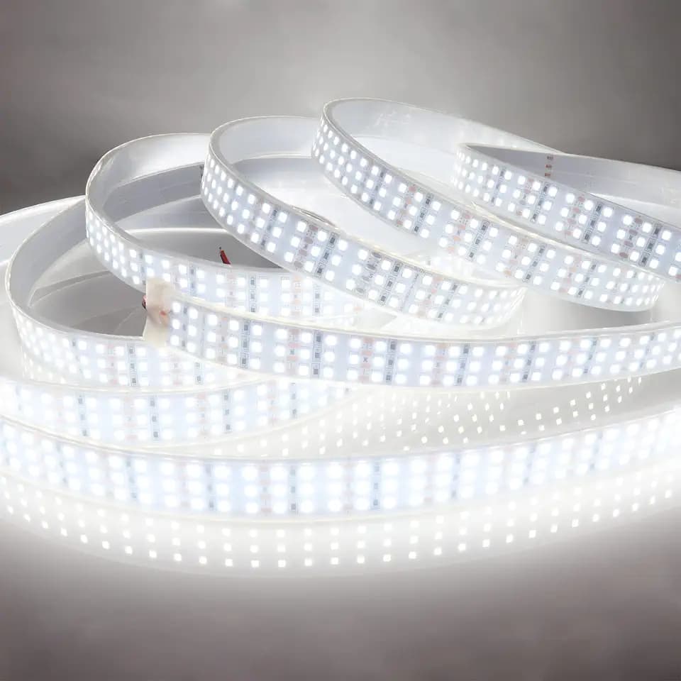 LEDENET 16.4Ft Triple Row LED Strip Lights, Daylight White 6000K DC12V IP67