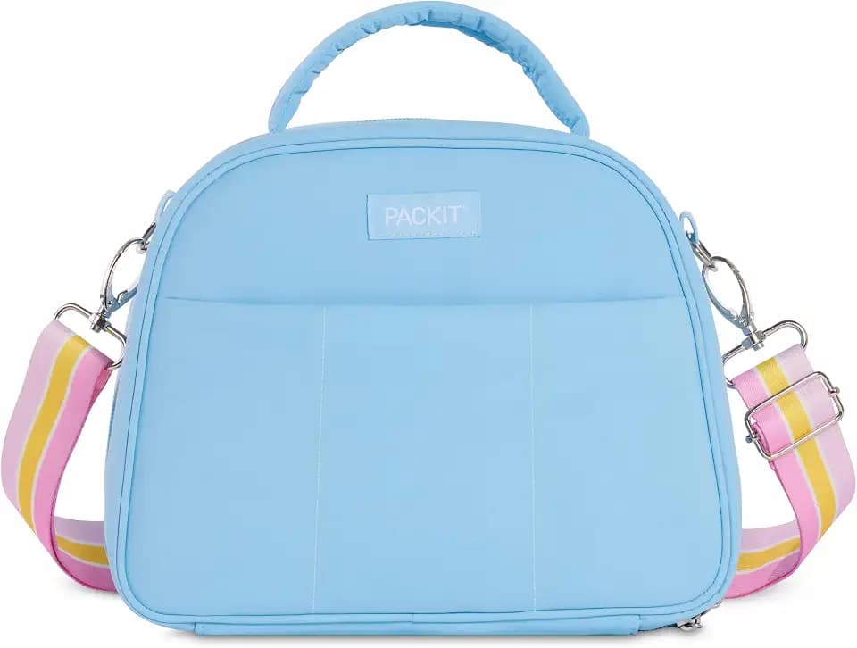PackIt Freezable York Lunch Box 3.8L Capacity, Sky Blue