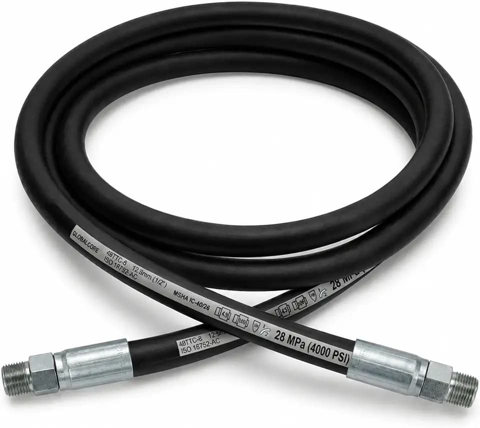 Chenango Supply 1/2" x 6' 2-Wire Hydraulic Hose Assembly