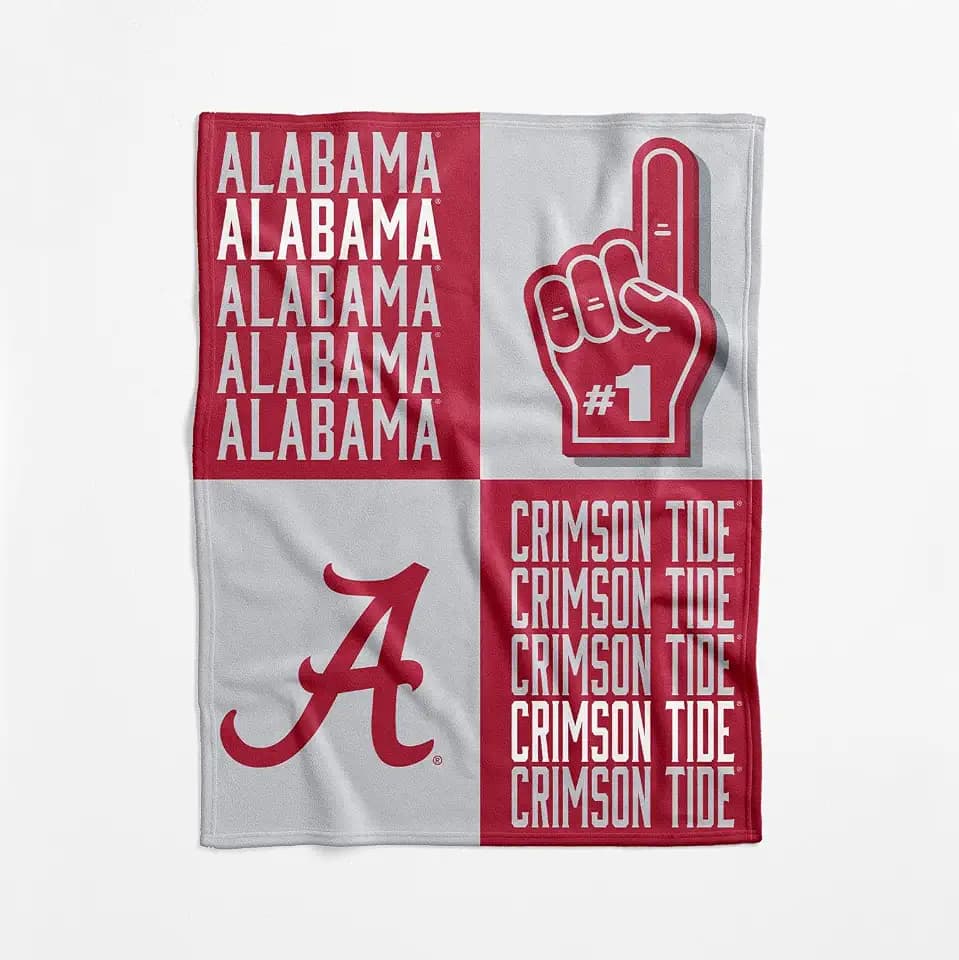 NCAA Officially Licensed Baby Swaddle Blanket, 40 x 50 in, Soft Lightweight Polyester, Domino Design