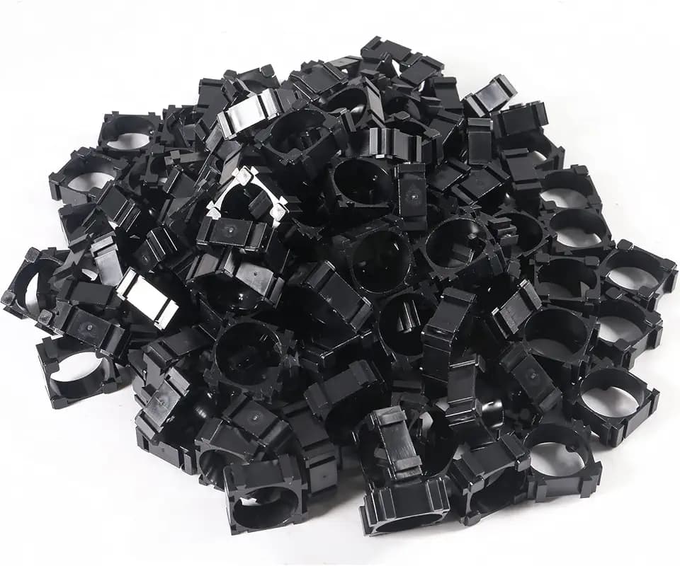 150Pcs 18650 Lithium Batterie Zellenhalter Halterung Ständer Batterie Aufbewahrungsbox Zylindrische Batterie Pack Sicherheit Anti Vibration Kunststoffgehäuse 1 Zelle Abstandshalter für 18650 Batterie