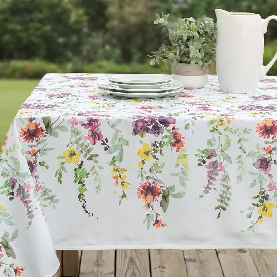 Benson Mills Floral Cascade Tablecloth (60" x 104" Rectangular)