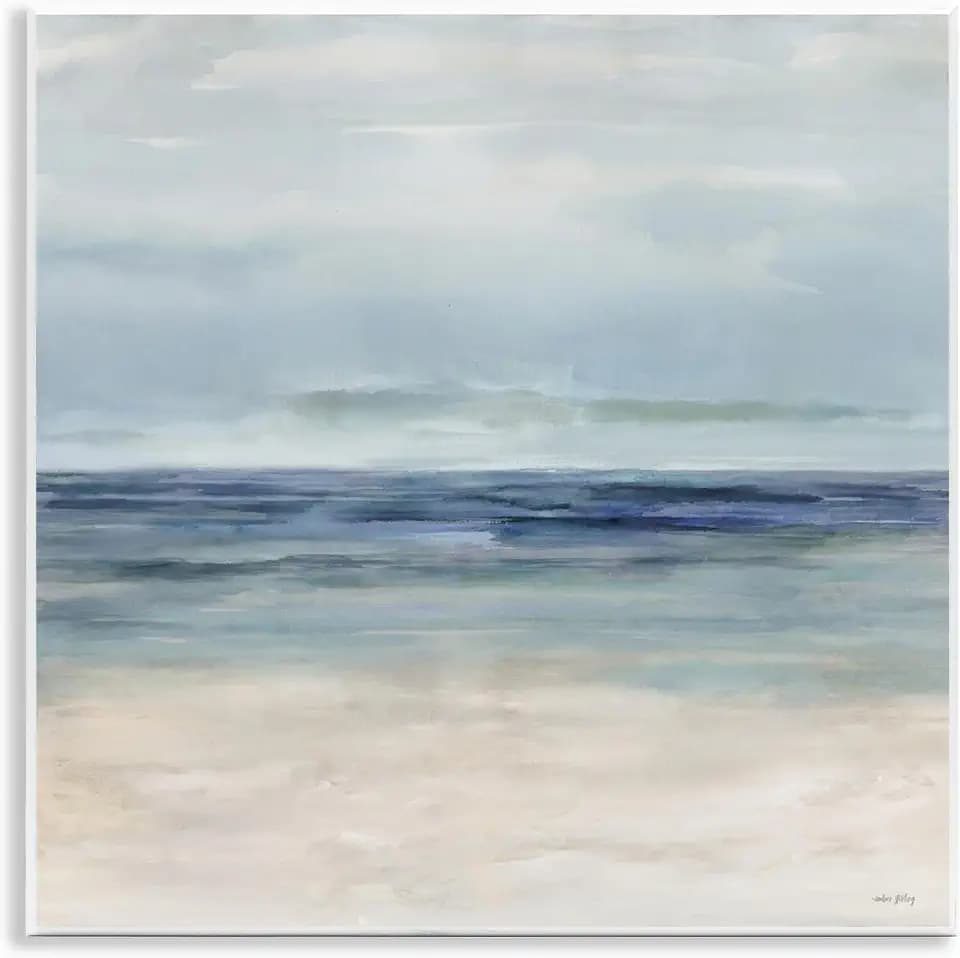 Stupell Industries 'Soft Aqua Coastline'| Wall Plaque Art