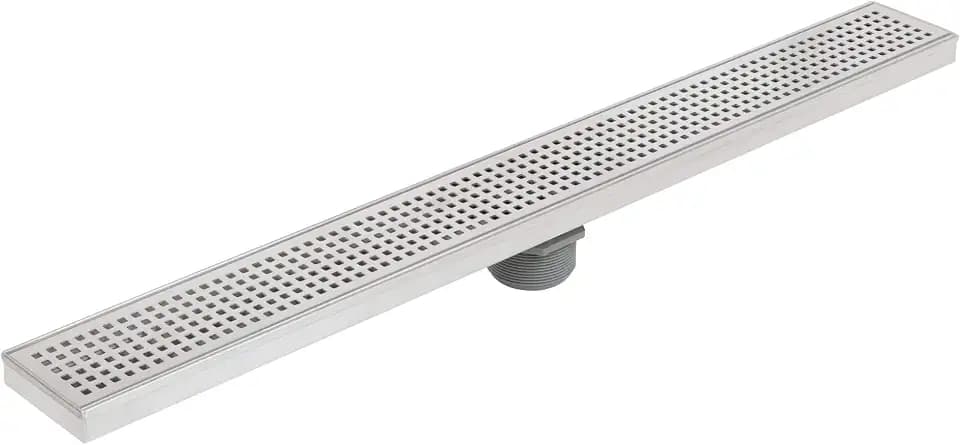 Miseno MNO30LD 30" Pattern Grate Linear Shower Drain - Stainless Steel