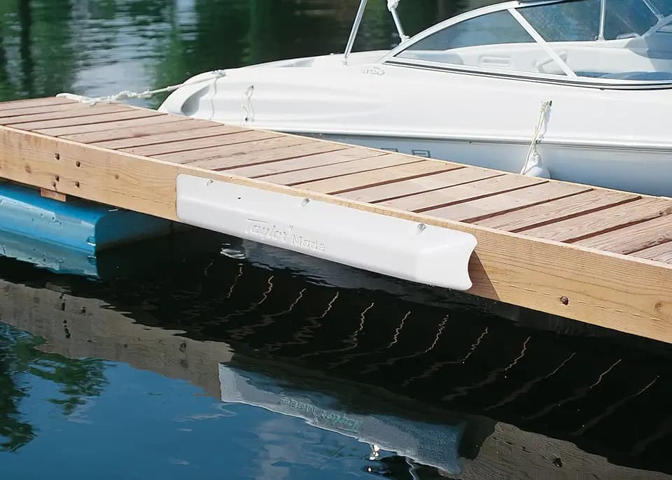 Taylor Made Products 45500 Dock Pro Heavy Duty Dock Bumper (36" L x 4" W x 5.5" H, Straight),White