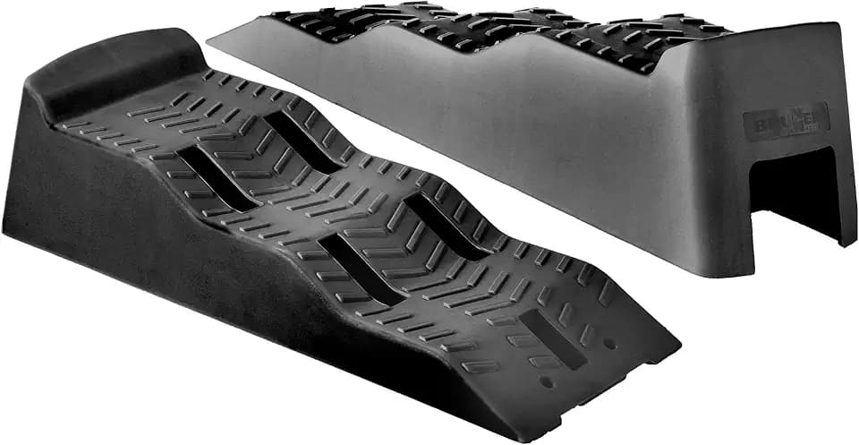 Brunner 7110105N.C03 Camping Auffahrkeile Leveller Ausgleichskeile Stufenkeile Equalizer, XL, Schwarz