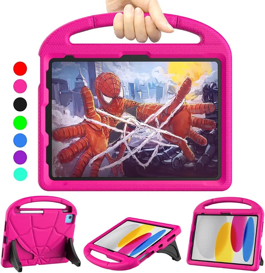 Kinder-Schutzhülle für iPad A16 11. Generation 2025/iPad 10. Generation 2022, iPad Air 6/5/4. Gen, TrendGate stoßfeste 10,9 Zoll / 11 Zoll Hülle mit Griff Ständer und Stifthalter für iPad 11/10/Air 6