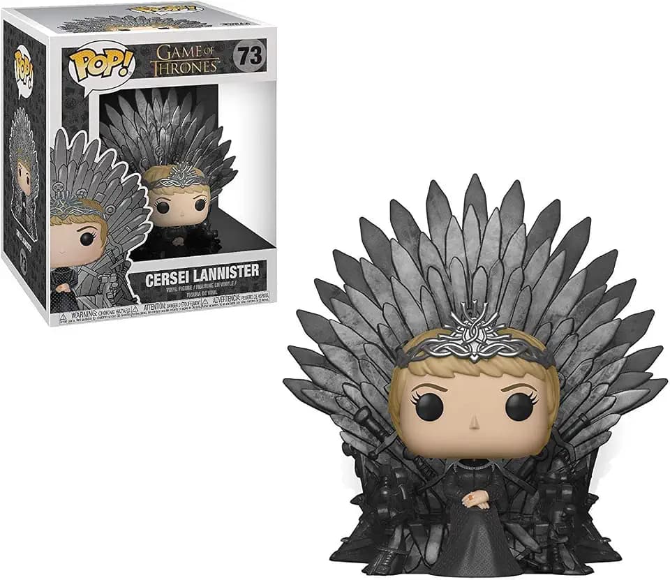 Funko Pop! Deluxe: Game 0: Cersei Lannister Sitting On Iron Throne Collectible Figure - Game of Thrones - Vinyl-Sammelfigur - Geschenkidee - Offizielle Handelswaren - TV Fans