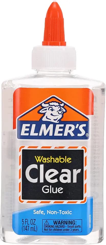 Elmer's E305 Washable School Glue, 5 oz Bottle, 12 Pack, Clear