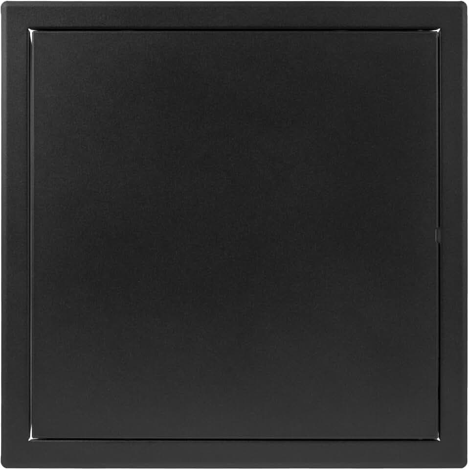 Repa Market 12 x 12 Inch Access Panel for Drywall - Anthracite Powder Coated Steel Wall Hole Cover - Door Panel, Cover Plates with Latch – Service Hatch, HVAC Access Door for Plumbing, Electrical Use